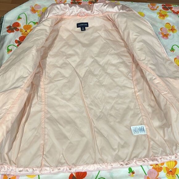 Lands End Pink Puffer Vest - L Pearl Pink - Picture 10 of 13